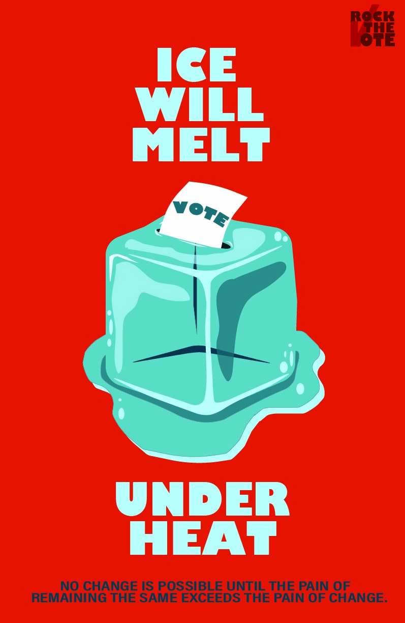 Ice Will Melt Under Heat Ad